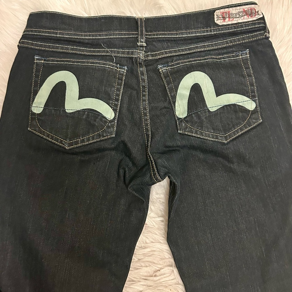 Rare Evisu Puma Jeans Straight Blue Size 28/34
